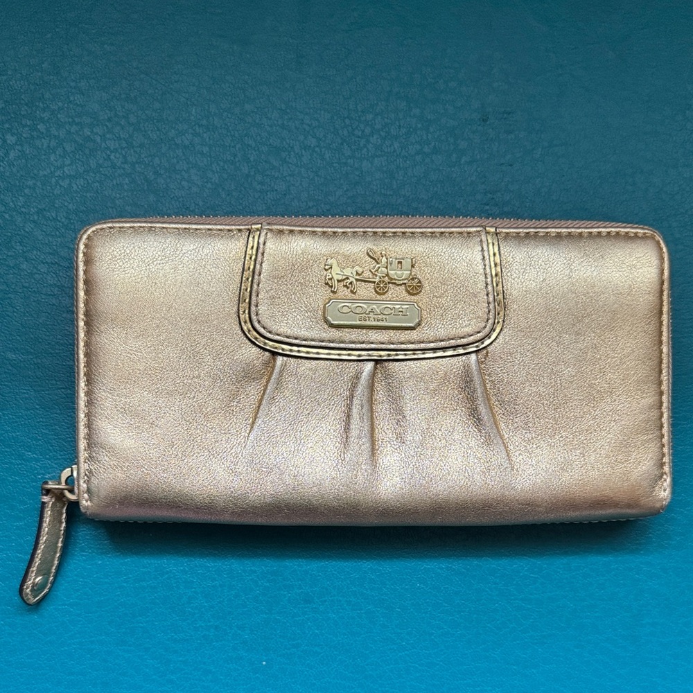 Coach Metallic Gold Women's Wallet